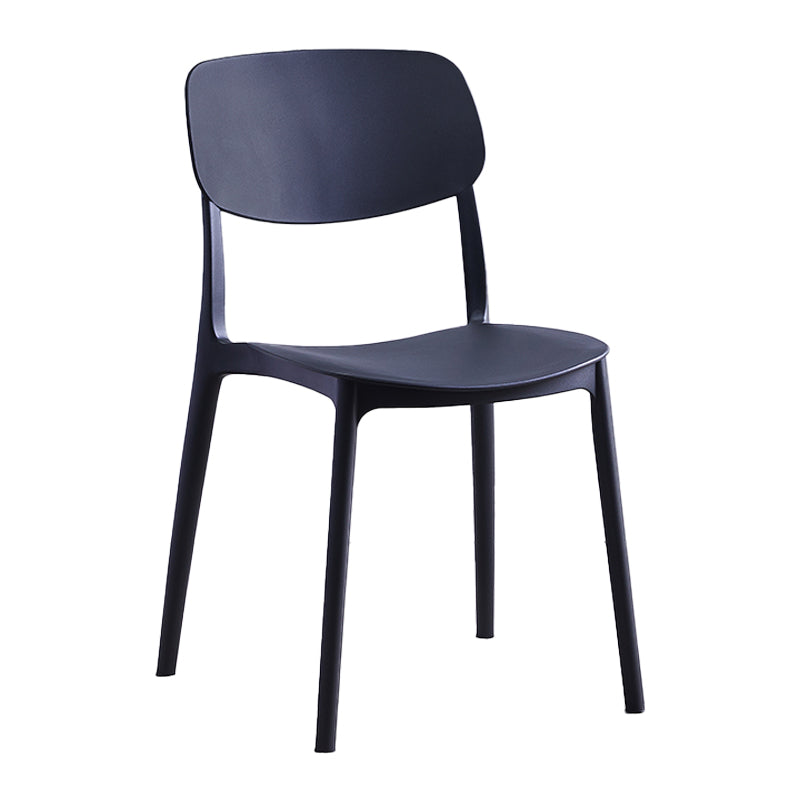 Contemporary Style Plastic Dining Chairs Open Back Dining Side Chair for Kitchen Clearhalo ' kitchen&dining_furn' 'Dining Chairs' 'Dining Tables & Seating' 'dining_chair' 'furn' 'furn_dining_chair' 'Furniture' 'furniture_dining_chair' 'Kitchen & Dining Furniture' 'kitchen' 3858798