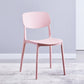 Contemporary Style Plastic Dining Chairs Open Back Dining Side Chair for Kitchen Pink 1 Piece Clearhalo ' kitchen&dining_furn' 'Dining Chairs' 'Dining Tables & Seating' 'dining_chair' 'furn' 'furn_dining_chair' 'Furniture' 'furniture_dining_chair' 'Kitchen & Dining Furniture' 'kitchen' 3858805