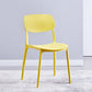 Contemporary Style Plastic Dining Chairs Open Back Dining Side Chair for Kitchen Yellow 1 Piece Clearhalo ' kitchen&dining_furn' 'Dining Chairs' 'Dining Tables & Seating' 'dining_chair' 'furn' 'furn_dining_chair' 'Furniture' 'furniture_dining_chair' 'Kitchen & Dining Furniture' 'kitchen' 3858808