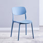 Contemporary Style Plastic Dining Chairs Open Back Dining Side Chair for Kitchen Peacock Blue 1 Piece Clearhalo ' kitchen&dining_furn' 'Dining Chairs' 'Dining Tables & Seating' 'dining_chair' 'furn' 'furn_dining_chair' 'Furniture' 'furniture_dining_chair' 'Kitchen & Dining Furniture' 'kitchen' 3858814