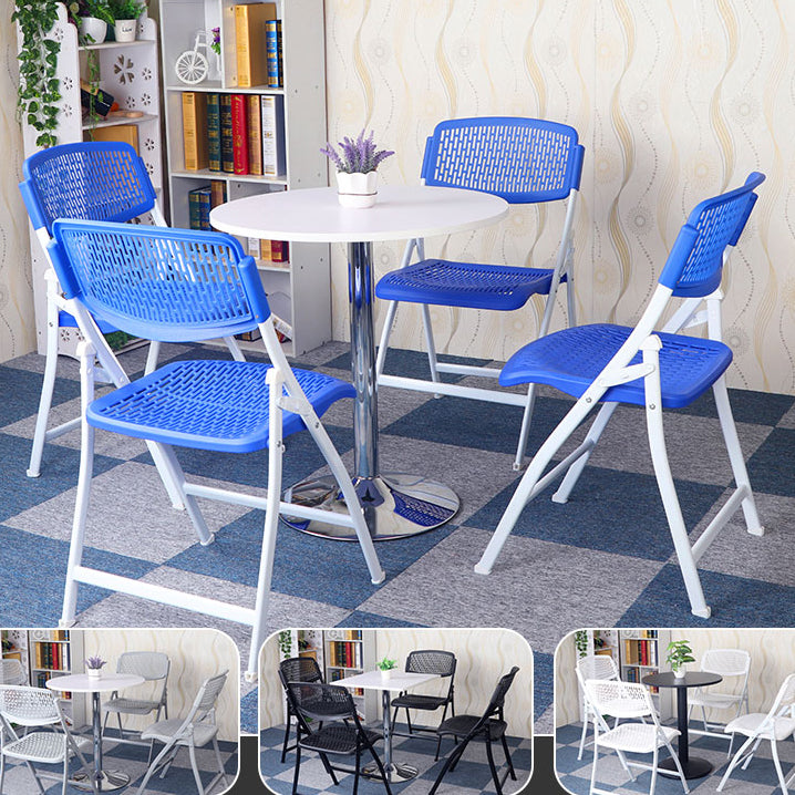 Modern Metal Plastic Indoor-Outdoor Chair Home Armless Open Back Dining Side Chair Clearhalo ' kitchen&dining_furn' 'Dining Chairs' 'Dining Tables & Seating' 'dining_chair' 'furn' 'furn_dining_chair' 'Furniture' 'furniture_dining_chair' 'Kitchen & Dining Furniture' 'kitchen' 3858829