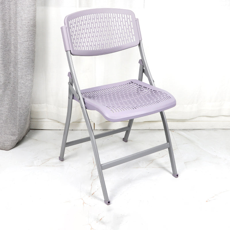 Modern Metal Plastic Indoor-Outdoor Chair Home Armless Open Back Dining Side Chair Grey 1 Piece Clearhalo ' kitchen&dining_furn' 'Dining Chairs' 'Dining Tables & Seating' 'dining_chair' 'furn' 'furn_dining_chair' 'Furniture' 'furniture_dining_chair' 'Kitchen & Dining Furniture' 'kitchen' 3858830