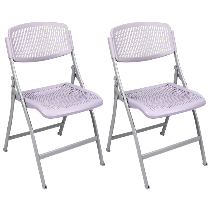 Modern Metal Plastic Indoor-Outdoor Chair Home Armless Open Back Dining Side Chair Grey 2 Piece Set Clearhalo ' kitchen&dining_furn' 'Dining Chairs' 'Dining Tables & Seating' 'dining_chair' 'furn' 'furn_dining_chair' 'Furniture' 'furniture_dining_chair' 'Kitchen & Dining Furniture' 'kitchen' 3858831