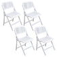 Modern Metal Plastic Indoor-Outdoor Chair Home Armless Open Back Dining Side Chair White 4 Piece Set Clearhalo ' kitchen&dining_furn' 'Dining Chairs' 'Dining Tables & Seating' 'dining_chair' 'furn' 'furn_dining_chair' 'Furniture' 'furniture_dining_chair' 'Kitchen & Dining Furniture' 'kitchen' 3858839