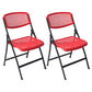 Modern Metal Plastic Indoor-Outdoor Chair Home Armless Open Back Dining Side Chair Red-Black 2 Piece Set Clearhalo ' kitchen&dining_furn' 'Dining Chairs' 'Dining Tables & Seating' 'dining_chair' 'furn' 'furn_dining_chair' 'Furniture' 'furniture_dining_chair' 'Kitchen & Dining Furniture' 'kitchen' 3858847