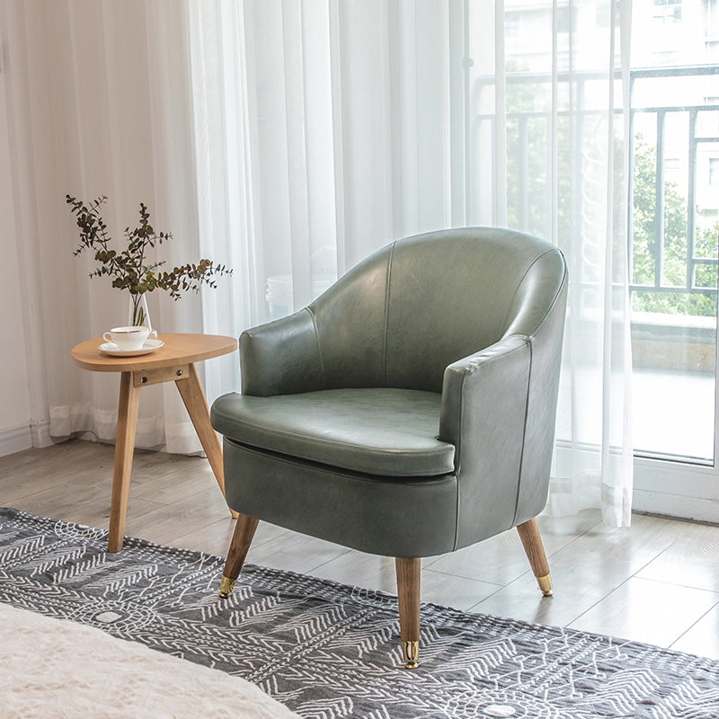 Minimalist Style Upholstered Side Chair Solid Back Arm Single Dining Side Chair for Home Clearhalo ' kitchen&dining_furn' 'Dining Chairs' 'Dining Tables & Seating' 'dining_chair' 'furn' 'furn_dining_chair' 'Furniture' 'furniture_dining_chair' 'Kitchen & Dining Furniture' 'kitchen' 3858855