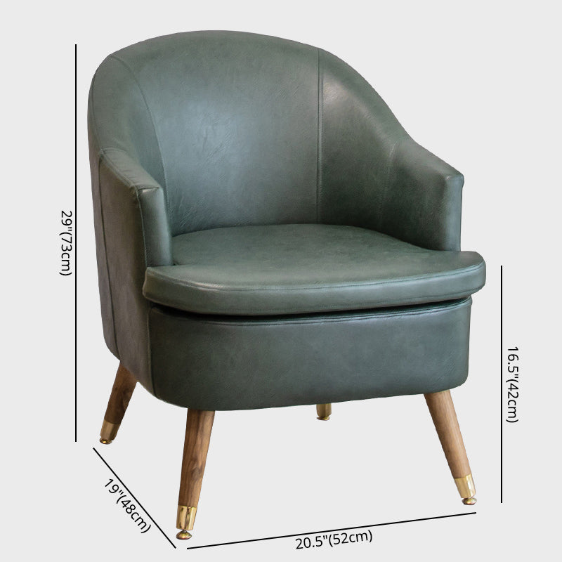 Minimalist Style Upholstered Side Chair Solid Back Arm Single Dining Side Chair for Home Clearhalo ' kitchen&dining_furn' 'Dining Chairs' 'Dining Tables & Seating' 'dining_chair' 'furn' 'furn_dining_chair' 'Furniture' 'furniture_dining_chair' 'Kitchen & Dining Furniture' 'kitchen' 3858868