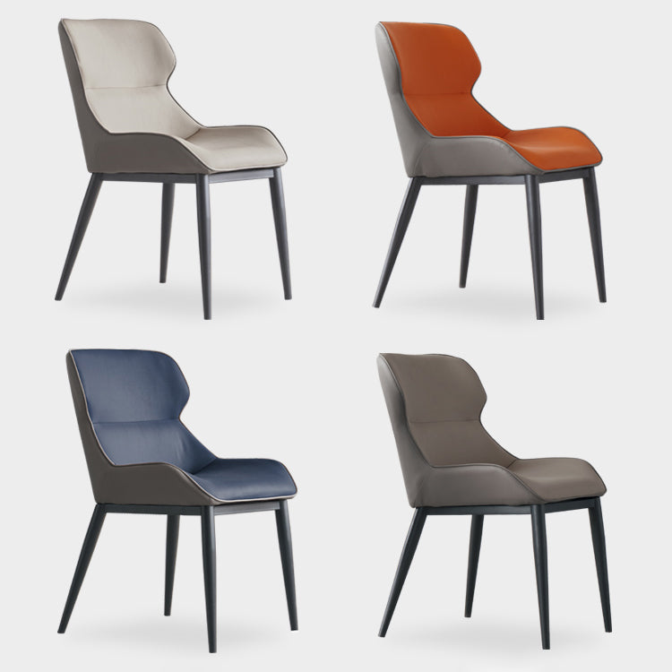 Modern Style Arm Chair Wingback Side Chair with Metal Legs for Home Use (Set of 2) Clearhalo ' kitchen&dining_furn' 'Dining Chairs' 'Dining Tables & Seating' 'dining_chair' 'furn' 'furn_dining_chair' 'Furniture' 'furniture_dining_chair' 'Kitchen & Dining Furniture' 'kitchen' 3858889