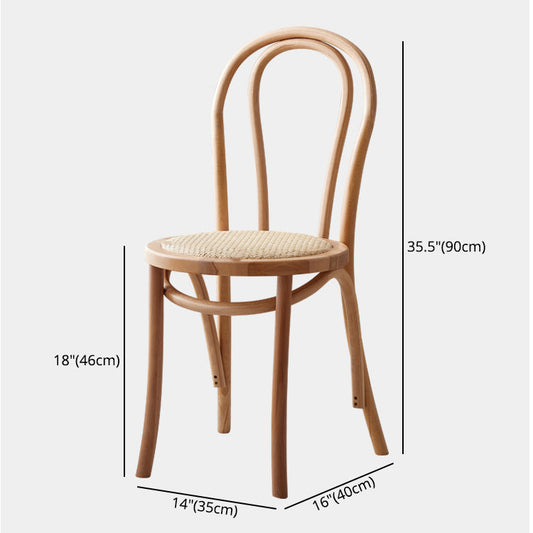 Contemporary Style Beech Wood Chair Windsor Back Side Kitchen Chairs Set Clearhalo ' kitchen&dining_furn' 'Dining Chairs' 'Dining Tables & Seating' 'dining_chair' 'furn' 'furn_dining_chair' 'Furniture' 'furniture_dining_chair' 'Kitchen & Dining Furniture' 'kitchen' 3858918