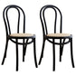 Contemporary Style Beech Wood Chair Windsor Back Side Kitchen Chairs Set Black White 2 Piece Set Clearhalo ' kitchen&dining_furn' 'Dining Chairs' 'Dining Tables & Seating' 'dining_chair' 'furn' 'furn_dining_chair' 'Furniture' 'furniture_dining_chair' 'Kitchen & Dining Furniture' 'kitchen' 3858925