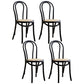 Contemporary Style Beech Wood Chair Windsor Back Side Kitchen Chairs Set Black White 4 Piece Set Clearhalo ' kitchen&dining_furn' 'Dining Chairs' 'Dining Tables & Seating' 'dining_chair' 'furn' 'furn_dining_chair' 'Furniture' 'furniture_dining_chair' 'Kitchen & Dining Furniture' 'kitchen' 3858926