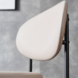 Contemporary Style Open Back Dining Side Chair Upholstered Armless Side Chairs (Set of 2) Clearhalo ' kitchen&dining_furn' 'Dining Chairs' 'Dining Tables & Seating' 'dining_chair' 'furn' 'furn_dining_chair' 'Furniture' 'furniture_dining_chair' 'Kitchen & Dining Furniture' 'kitchen' 3858950