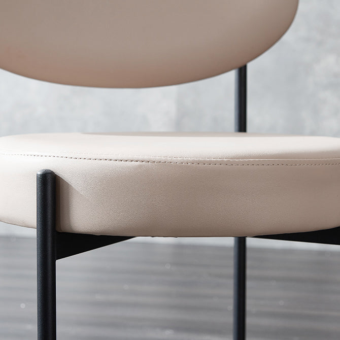 Contemporary Style Open Back Dining Side Chair Upholstered Armless Side Chairs (Set of 2) Clearhalo ' kitchen&dining_furn' 'Dining Chairs' 'Dining Tables & Seating' 'dining_chair' 'furn' 'furn_dining_chair' 'Furniture' 'furniture_dining_chair' 'Kitchen & Dining Furniture' 'kitchen' 3858951