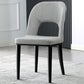 Matte Finish Contemporary Dining Side Chair Leather Open Back Dining Chair Light Gray 1 Piece Clearhalo ' kitchen&dining_furn' 'Dining Chairs' 'Dining Tables & Seating' 'dining_chair' 'furn' 'furn_dining_chair' 'Furniture' 'furniture_dining_chair' 'Kitchen & Dining Furniture' 'kitchen' 3858957