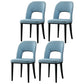 Matte Finish Contemporary Dining Side Chair Leather Open Back Dining Chair Blue 4 Piece Set Clearhalo ' kitchen&dining_furn' 'Dining Chairs' 'Dining Tables & Seating' 'dining_chair' 'furn' 'furn_dining_chair' 'Furniture' 'furniture_dining_chair' 'Kitchen & Dining Furniture' 'kitchen' 3858972