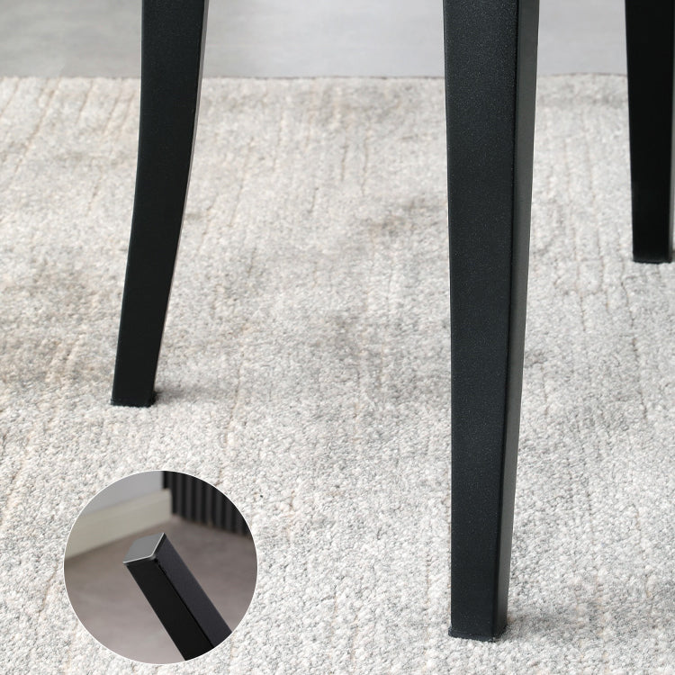 Matte Finish Contemporary Dining Side Chair Leather Open Back Dining Chair Clearhalo ' kitchen&dining_furn' 'Dining Chairs' 'Dining Tables & Seating' 'dining_chair' 'furn' 'furn_dining_chair' 'Furniture' 'furniture_dining_chair' 'Kitchen & Dining Furniture' 'kitchen' 3858973