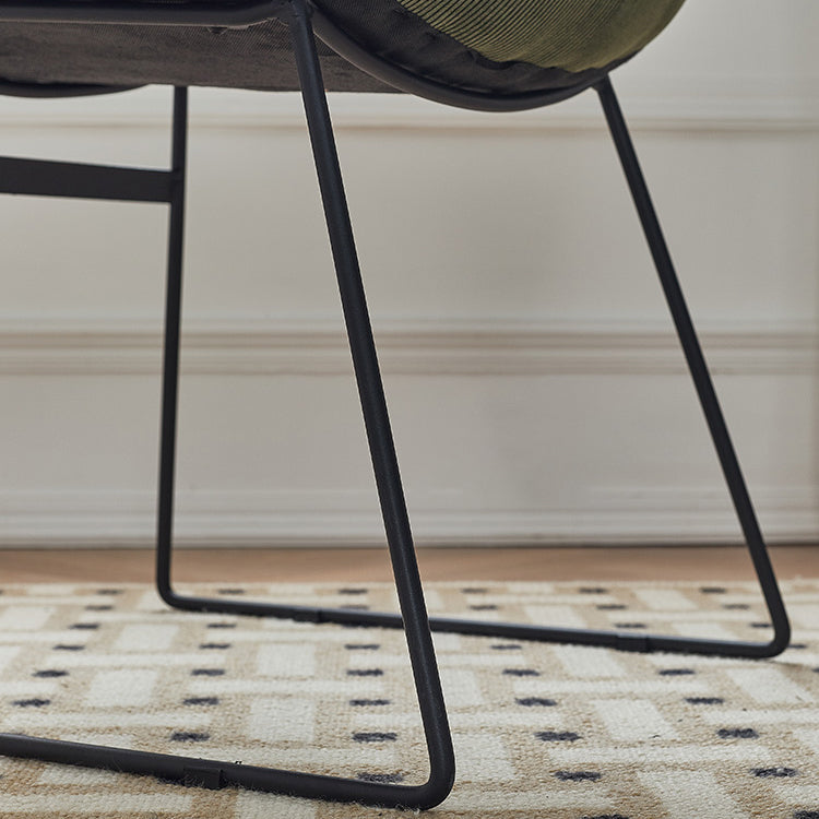 Contemporary Style Metal Dining Chair Dining Side Arm Chair for Kitchen Clearhalo ' kitchen&dining_furn' 'Dining Chairs' 'Dining Tables & Seating' 'dining_chair' 'furn' 'furn_dining_chair' 'Furniture' 'furniture_dining_chair' 'Kitchen & Dining Furniture' 'kitchen' 3858995