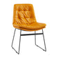 Contemporary Style Metal Dining Chair Dining Side Arm Chair for Kitchen Orange 1 Piece Clearhalo ' kitchen&dining_furn' 'Dining Chairs' 'Dining Tables & Seating' 'dining_chair' 'furn' 'furn_dining_chair' 'Furniture' 'furniture_dining_chair' 'Kitchen & Dining Furniture' 'kitchen' 3859021