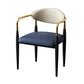 Home Scandinavian Arm Chair Open Back Metal Upholstered Single Dining Room Chair Clearhalo ' kitchen&dining_furn' 'Dining Chairs' 'Dining Tables & Seating' 'dining_chair' 'furn' 'furn_dining_chair' 'Furniture' 'furniture_dining_chair' 'Kitchen & Dining Furniture' 'kitchen' 3859032