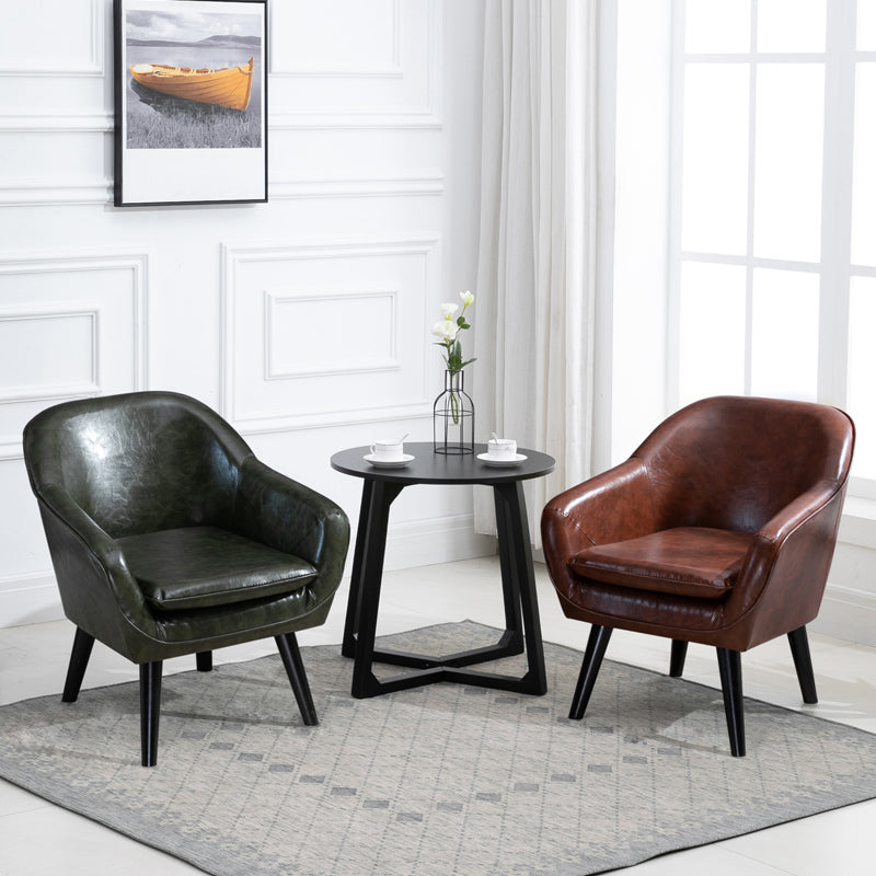 Contemporary Style Upholstered Arm Chair Solid Back Dining Side Chairs for Home Use Clearhalo ' kitchen&dining_furn' 'Dining Chairs' 'Dining Tables & Seating' 'dining_chair' 'furn' 'furn_dining_chair' 'Furniture' 'furniture_dining_chair' 'Kitchen & Dining Furniture' 'kitchen' 3859038