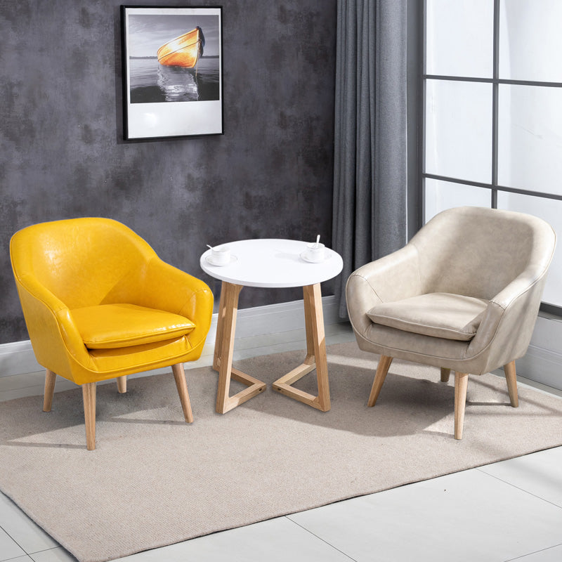 Contemporary Style Upholstered Arm Chair Solid Back Dining Side Chairs for Home Use Clearhalo ' kitchen&dining_furn' 'Dining Chairs' 'Dining Tables & Seating' 'dining_chair' 'furn' 'furn_dining_chair' 'Furniture' 'furniture_dining_chair' 'Kitchen & Dining Furniture' 'kitchen' 3859059