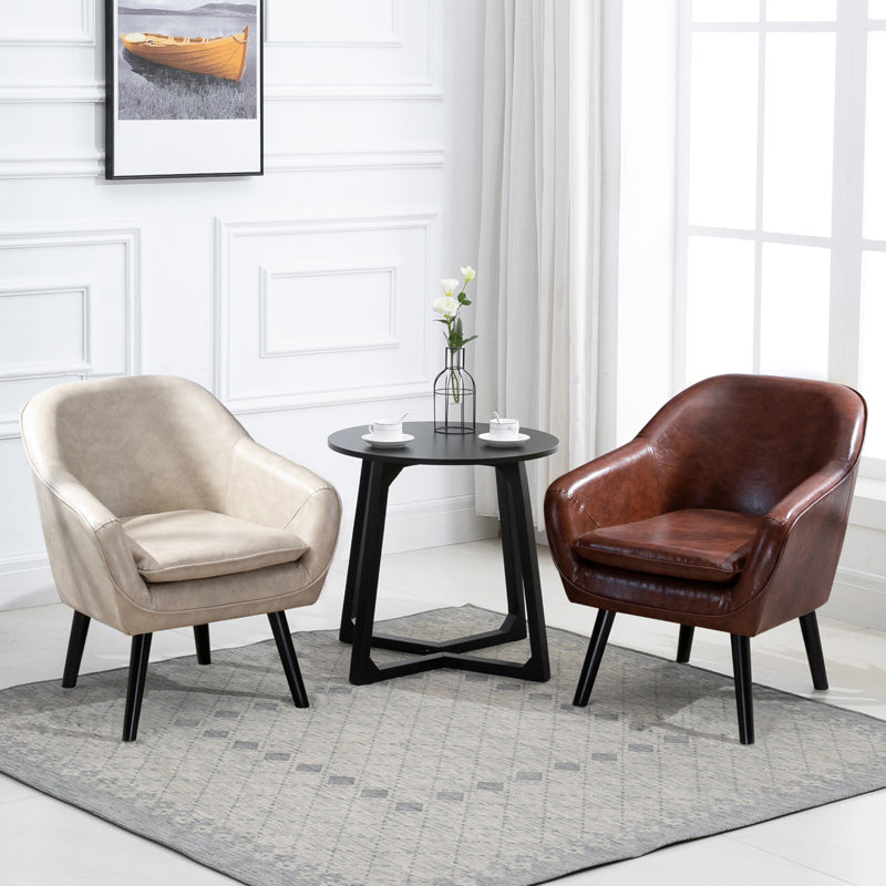 Contemporary Style Upholstered Arm Chair Solid Back Dining Side Chairs for Home Use Clearhalo ' kitchen&dining_furn' 'Dining Chairs' 'Dining Tables & Seating' 'dining_chair' 'furn' 'furn_dining_chair' 'Furniture' 'furniture_dining_chair' 'Kitchen & Dining Furniture' 'kitchen' 3859061