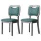 Home Contemporary Side Chair Open Back Upholstered Wood Dining Room Chair (Set of 2) Peacock Blue Gray Clearhalo ' kitchen&dining_furn' 'Dining Chairs' 'Dining Tables & Seating' 'dining_chair' 'furn' 'furn_dining_chair' 'Furniture' 'furniture_dining_chair' 'Kitchen & Dining Furniture' 'kitchen' 3859082