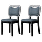 Home Contemporary Side Chair Open Back Upholstered Wood Dining Room Chair (Set of 2) Gray Blue Black Clearhalo ' kitchen&dining_furn' 'Dining Chairs' 'Dining Tables & Seating' 'dining_chair' 'furn' 'furn_dining_chair' 'Furniture' 'furniture_dining_chair' 'Kitchen & Dining Furniture' 'kitchen' 3859086