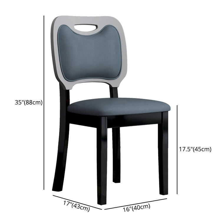 Home Contemporary Side Chair Open Back Upholstered Wood Dining Room Chair (Set of 2) Clearhalo ' kitchen&dining_furn' 'Dining Chairs' 'Dining Tables & Seating' 'dining_chair' 'furn' 'furn_dining_chair' 'Furniture' 'furniture_dining_chair' 'Kitchen & Dining Furniture' 'kitchen' 3859087