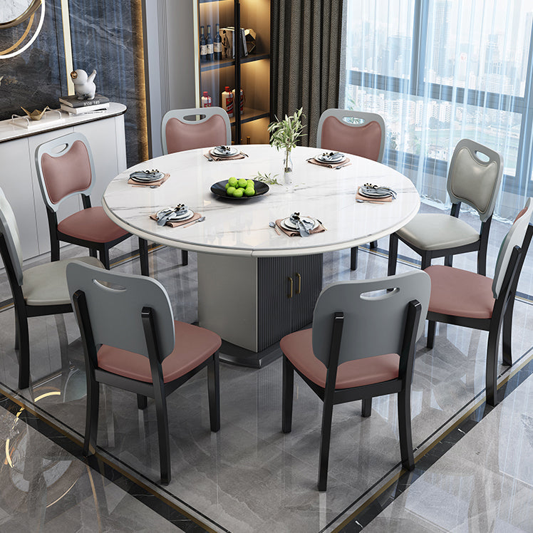 Home Contemporary Side Chair Open Back Upholstered Wood Dining Room Chair (Set of 2) Clearhalo ' kitchen&dining_furn' 'Dining Chairs' 'Dining Tables & Seating' 'dining_chair' 'furn' 'furn_dining_chair' 'Furniture' 'furniture_dining_chair' 'Kitchen & Dining Furniture' 'kitchen' 3859089