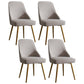 Contemporary Style Metal Dining Chairs Parsons Armless Chairs for Kitchen Grey 4 Piece Set Clearhalo ' kitchen&dining_furn' 'Dining Chairs' 'Dining Tables & Seating' 'dining_chair' 'furn' 'furn_dining_chair' 'Furniture' 'furniture_dining_chair' 'Kitchen & Dining Furniture' 'kitchen' 3859097