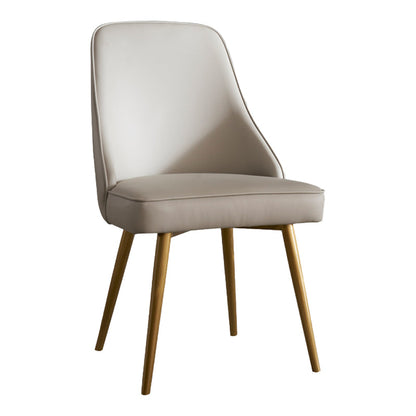 Contemporary Style Metal Dining Chairs Parsons Armless Chairs for Kitchen Light Gray 1 Piece Clearhalo ' kitchen&dining_furn' 'Dining Chairs' 'Dining Tables & Seating' 'dining_chair' 'furn' 'furn_dining_chair' 'Furniture' 'furniture_dining_chair' 'Kitchen & Dining Furniture' 'kitchen' 3859099