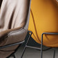 Contemporary Style Leather Chair Armless Chair with Metal Legs for Kitchen Clearhalo ' kitchen&dining_furn' 'Dining Chairs' 'Dining Tables & Seating' 'dining_chair' 'furn' 'furn_dining_chair' 'Furniture' 'furniture_dining_chair' 'Kitchen & Dining Furniture' 'kitchen' 3859124