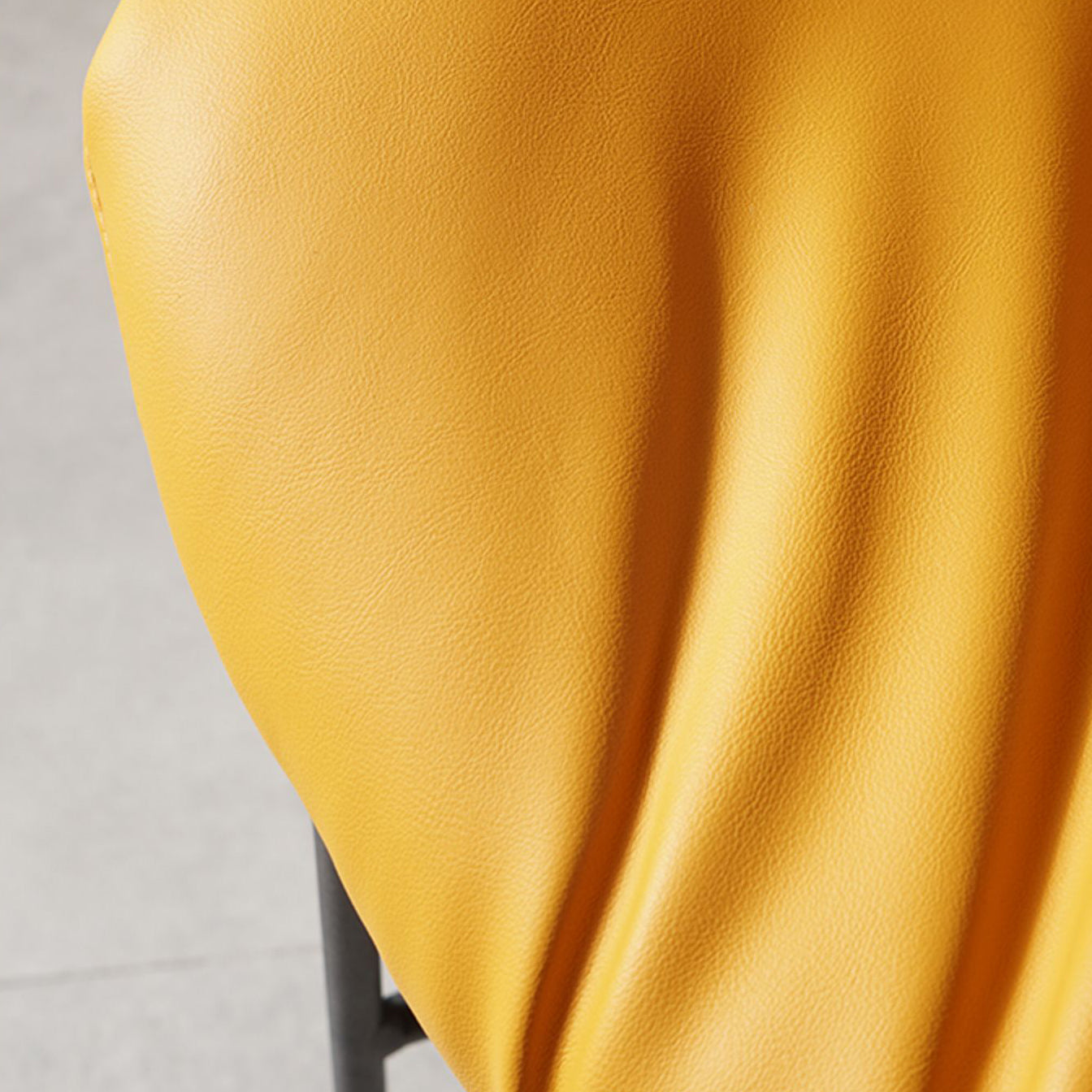 Contemporary Style Leather Chair Armless Chair with Metal Legs for Kitchen Clearhalo ' kitchen&dining_furn' 'Dining Chairs' 'Dining Tables & Seating' 'dining_chair' 'furn' 'furn_dining_chair' 'Furniture' 'furniture_dining_chair' 'Kitchen & Dining Furniture' 'kitchen' 3859129