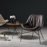 Contemporary Style Leather Chair Armless Chair with Metal Legs for Kitchen Clearhalo ' kitchen&dining_furn' 'Dining Chairs' 'Dining Tables & Seating' 'dining_chair' 'furn' 'furn_dining_chair' 'Furniture' 'furniture_dining_chair' 'Kitchen & Dining Furniture' 'kitchen' 3859138