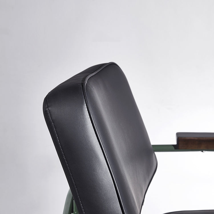 Scandinavian Home Arm Chair Open Back Upholstered Metal Dining Room Chair Clearhalo ' kitchen&dining_furn' 'Dining Chairs' 'Dining Tables & Seating' 'dining_chair' 'Furniture' 'furniture_dining_chair' 'Kitchen & Dining Furniture' 'kitchen' 3859151