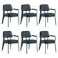 Scandinavian Home Arm Chair Open Back Upholstered Metal Dining Room Chair Blue Green Set of 6 Clearhalo ' kitchen&dining_furn' 'Dining Chairs' 'Dining Tables & Seating' 'dining_chair' 'Furniture' 'furniture_dining_chair' 'Kitchen & Dining Furniture' 'kitchen' 3859157