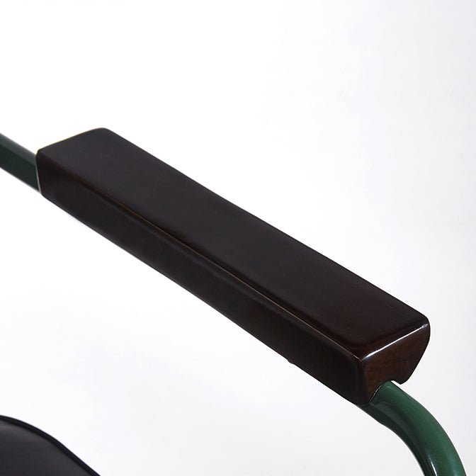 Scandinavian Home Arm Chair Open Back Upholstered Metal Dining Room Chair Clearhalo ' kitchen&dining_furn' 'Dining Chairs' 'Dining Tables & Seating' 'dining_chair' 'Furniture' 'furniture_dining_chair' 'Kitchen & Dining Furniture' 'kitchen' 3859158