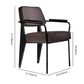 Scandinavian Home Arm Chair Open Back Upholstered Metal Dining Room Chair Clearhalo ' kitchen&dining_furn' 'Dining Chairs' 'Dining Tables & Seating' 'dining_chair' 'Furniture' 'furniture_dining_chair' 'Kitchen & Dining Furniture' 'kitchen' 3859160