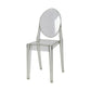 Scandinavian Style Plastic Chair Set Kitchen Dining Room Open Back Side Chairs Clear 1 Piece Clearhalo ' kitchen&dining_furn' 'Dining Chairs' 'Dining Tables & Seating' 'dining_chair' 'furn' 'furn_dining_chair' 'Furniture' 'furniture_dining_chair' 'Kitchen & Dining Furniture' 'kitchen' 3859204