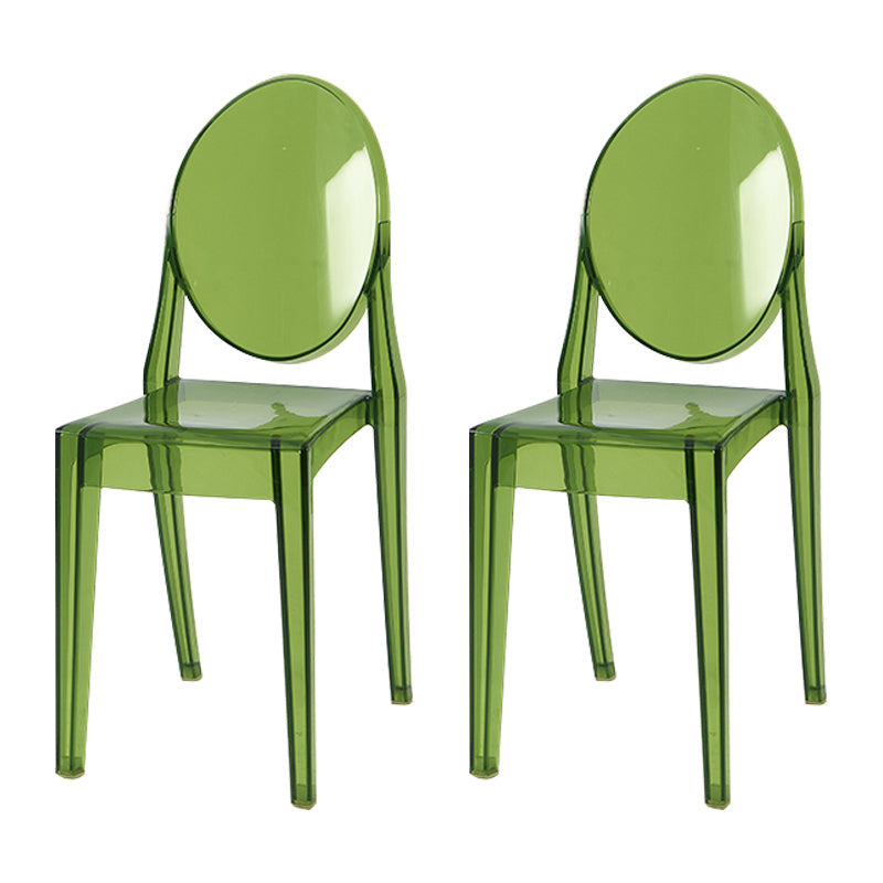 Scandinavian Style Plastic Chair Set Kitchen Dining Room Open Back Side Chairs Green 2 Piece Set Clearhalo ' kitchen&dining_furn' 'Dining Chairs' 'Dining Tables & Seating' 'dining_chair' 'furn' 'furn_dining_chair' 'Furniture' 'furniture_dining_chair' 'Kitchen & Dining Furniture' 'kitchen' 3859210