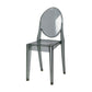 Scandinavian Style Plastic Chair Set Kitchen Dining Room Open Back Side Chairs Dark Gray 1 Piece Clearhalo ' kitchen&dining_furn' 'Dining Chairs' 'Dining Tables & Seating' 'dining_chair' 'furn' 'furn_dining_chair' 'Furniture' 'furniture_dining_chair' 'Kitchen & Dining Furniture' 'kitchen' 3859213