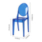 Scandinavian Style Plastic Chair Set Kitchen Dining Room Open Back Side Chairs Clearhalo ' kitchen&dining_furn' 'Dining Chairs' 'Dining Tables & Seating' 'dining_chair' 'furn' 'furn_dining_chair' 'Furniture' 'furniture_dining_chair' 'Kitchen & Dining Furniture' 'kitchen' 3859222