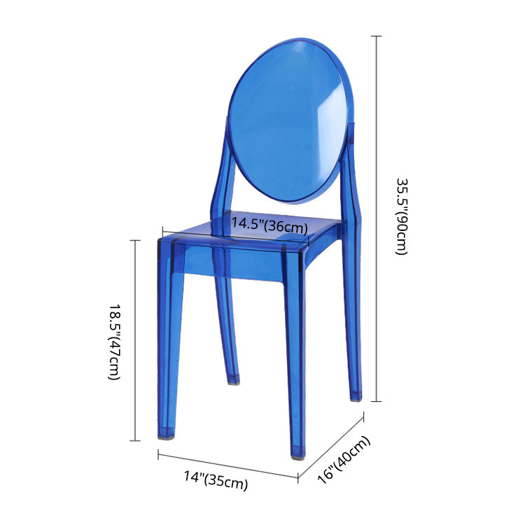 Scandinavian Style Plastic Chair Set Kitchen Dining Room Open Back Side Chairs Clearhalo ' kitchen&dining_furn' 'Dining Chairs' 'Dining Tables & Seating' 'dining_chair' 'furn' 'furn_dining_chair' 'Furniture' 'furniture_dining_chair' 'Kitchen & Dining Furniture' 'kitchen' 3859222