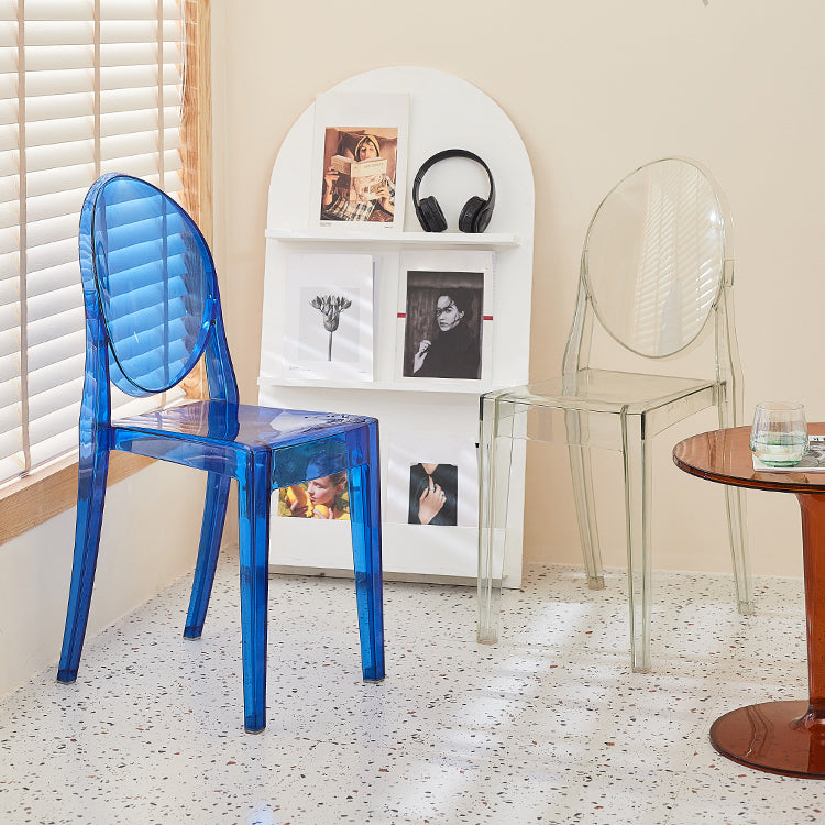 Scandinavian Style Plastic Chair Set Kitchen Dining Room Open Back Side Chairs Clearhalo ' kitchen&dining_furn' 'Dining Chairs' 'Dining Tables & Seating' 'dining_chair' 'furn' 'furn_dining_chair' 'Furniture' 'furniture_dining_chair' 'Kitchen & Dining Furniture' 'kitchen' 3859225