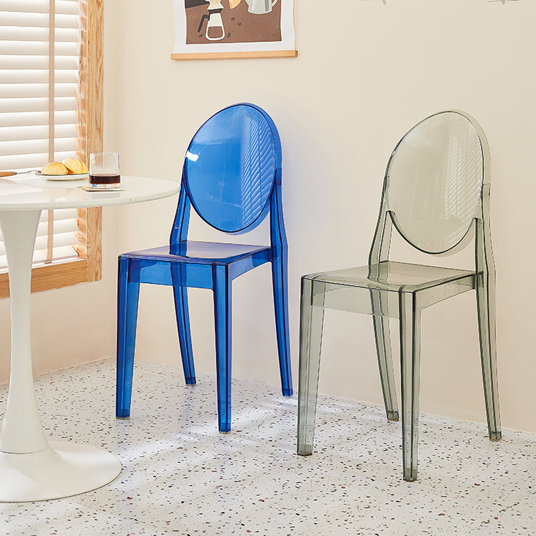 Scandinavian Style Plastic Chair Set Kitchen Dining Room Open Back Side Chairs Clearhalo ' kitchen&dining_furn' 'Dining Chairs' 'Dining Tables & Seating' 'dining_chair' 'furn' 'furn_dining_chair' 'Furniture' 'furniture_dining_chair' 'Kitchen & Dining Furniture' 'kitchen' 3859227