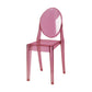 Scandinavian Style Plastic Chair Set Kitchen Dining Room Open Back Side Chairs Pink 1 Piece Clearhalo ' kitchen&dining_furn' 'Dining Chairs' 'Dining Tables & Seating' 'dining_chair' 'furn' 'furn_dining_chair' 'Furniture' 'furniture_dining_chair' 'Kitchen & Dining Furniture' 'kitchen' 3859234