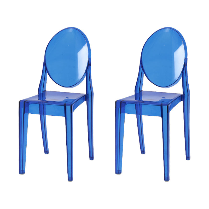 Scandinavian Style Plastic Chair Set Kitchen Dining Room Open Back Side Chairs Blue 2 Piece Set Clearhalo ' kitchen&dining_furn' 'Dining Chairs' 'Dining Tables & Seating' 'dining_chair' 'furn' 'furn_dining_chair' 'Furniture' 'furniture_dining_chair' 'Kitchen & Dining Furniture' 'kitchen' 3859237