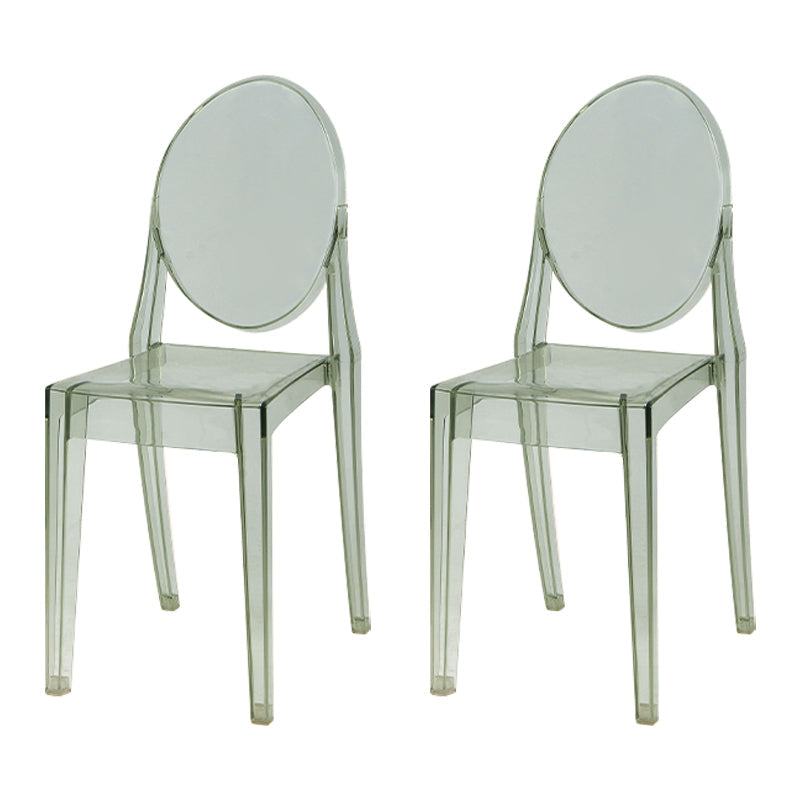 Scandinavian Style Plastic Chair Set Kitchen Dining Room Open Back Side Chairs Light Green 2 Piece Set Clearhalo ' kitchen&dining_furn' 'Dining Chairs' 'Dining Tables & Seating' 'dining_chair' 'furn' 'furn_dining_chair' 'Furniture' 'furniture_dining_chair' 'Kitchen & Dining Furniture' 'kitchen' 3859249