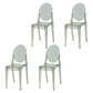 Scandinavian Style Plastic Chair Set Kitchen Dining Room Open Back Side Chairs Light Green 4 Piece Set Clearhalo ' kitchen&dining_furn' 'Dining Chairs' 'Dining Tables & Seating' 'dining_chair' 'furn' 'furn_dining_chair' 'Furniture' 'furniture_dining_chair' 'Kitchen & Dining Furniture' 'kitchen' 3859250
